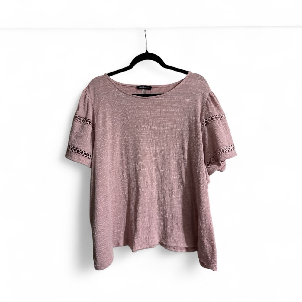 Cable & Gauge Dusty Rose Blouse - Picture 1 of 3